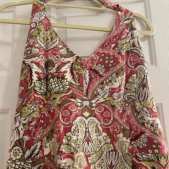 Ann Taylor Halter Dress Size 14 / 18” pit to pit and length 33” cotton, lined - Picture 13 of 13